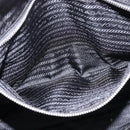 PRADA Business Bag Nylon Black Silver Auth 146573-11