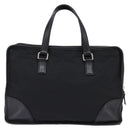 PRADA Business Bag Nylon Black Silver Auth 146573-2
