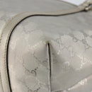 GUCCI GG Implementation Tote Bag Silver 197953 Auth 146574-15