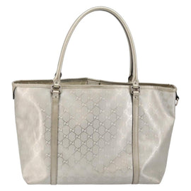 GUCCI GG Implementation Tote Bag Silver 197953 Auth 146574 - 0