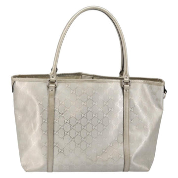 GUCCI GG Implementation Tote Bag Silver 197953 Auth 146574 - 0