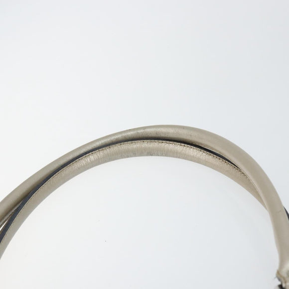 GUCCI GG Implementation Tote Bag Silver 197953 Auth 146574