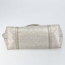 GUCCI GG Implementation Tote Bag Silver 197953 Auth 146574-5