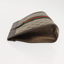 GUCCI GG Supreme Web Sherry Line Clutch Bag PVC Beige 67 014 2125 Auth 146575-4