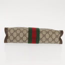 GUCCI GG Supreme Web Sherry Line Clutch Bag PVC Beige 67 014 2125 Auth 146575-6