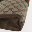 GUCCI GG Supreme Web Sherry Line Clutch Bag PVC Beige 67 014 2125 Auth 146575-7