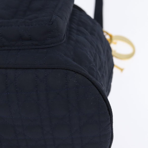 Christian Dior Canage Rucksack Nylon Marinegold Auth 146576