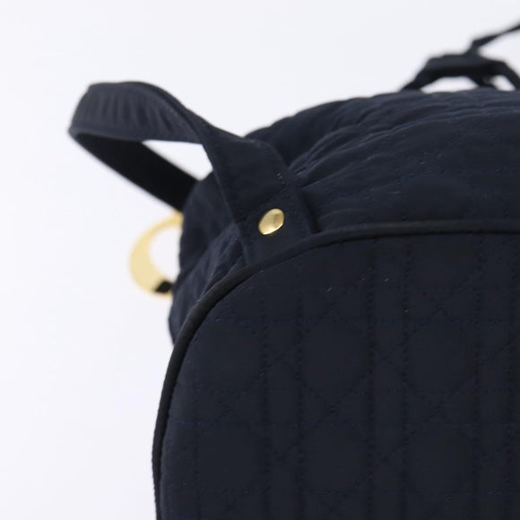 Christian Dior Canage Rucksack Nylon Marinegold Auth 146576