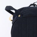 Christian Dior Canage Backpack Nylon Navy Gold Auth 146576-15