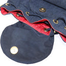 Christian Dior Canage Backpack Nylon Navy Gold Auth 146576-10