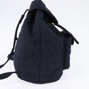 Christian Dior Canage Backpack Nylon Navy Gold Auth 146576-4