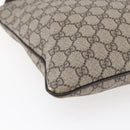 GUCCI GG Supreme Shoulder Bag PVC Beige Gold 201446 Auth 146578-14