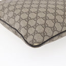 GUCCI GG Supreme Shoulder Bag PVC Beige Gold 201446 Auth 146578-16