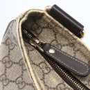 GUCCI GG Supreme Shoulder Bag PVC Beige Gold 201446 Auth 146578-10