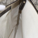 GUCCI GG Supreme Shoulder Bag PVC Beige Gold 201446 Auth 146578-20