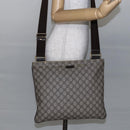 GUCCI GG Supreme Shoulder Bag PVC Beige Gold 201446 Auth 146578-22