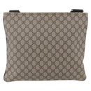 GUCCI GG Supreme Shoulder Bag PVC Beige Gold 201446 Auth 146578-2