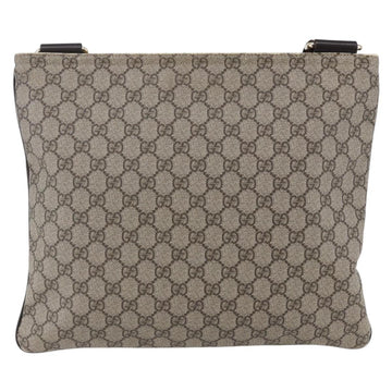 GUCCI GG Supreme Shoulder Bag PVC Beige Gold 201446 Auth 146578 - 0