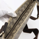 GUCCI GG Supreme Shoulder Bag PVC Beige Gold 201446 Auth 146578-6