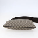 GUCCI GG Supreme Shoulder Bag PVC Beige Gold 201446 Auth 146578-5