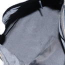 GUCCI Bamboo GG Canvas Shoulder Bag Nylon Black Silver 000 0531 Auth 146579-11