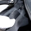 GUCCI Bamboo GG Canvas Shoulder Bag Nylon Black Silver 000 0531 Auth 146579-12