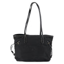 PRADA Tote Bag Nylon Black Gold Auth 146580-2