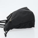PRADA Tote Bag Nylon Black Gold Auth 146580-4