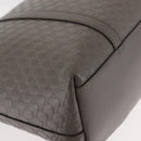 GUCCI Micro GG Guccissima Bag Leather Outlet Light gray 449656 Auth 146581-9