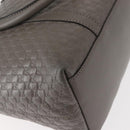 GUCCI Micro GG Guccissima Bag Leather Outlet Light gray 449656 Auth 146581-15