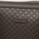 GUCCI Micro GG Guccissima Bag Leather Outlet Light gray 449656 Auth 146581-18