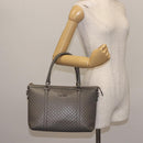GUCCI Micro GG Guccissima Bag Leather Outlet Light gray 449656 Auth 146581-23