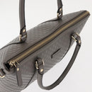 GUCCI Micro GG Guccissima Bag Leather Outlet Light gray 449656 Auth 146581-6