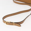 Christian Dior Honeycomb Canvas Shoulder Bag PVC Black Brown gold Auth 146582-7