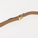 Christian Dior Honeycomb Canvas Shoulder Bag PVC Black Brown gold Auth 146582-8