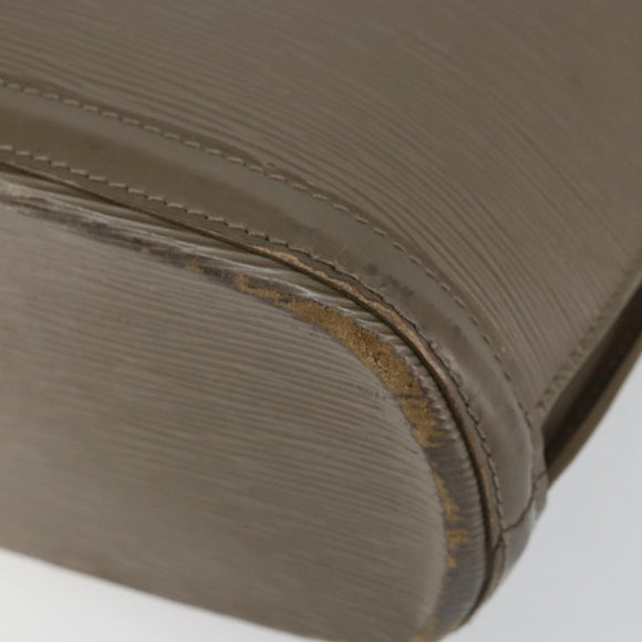 LOUIS VUITTON Epi Lussac Shoulder Bag Gray pepper M5228C LV Auth 146588