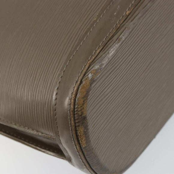 LOUIS VUITTON Epi Lussac Shoulder Bag Gray pepper M5228C LV Auth 146588