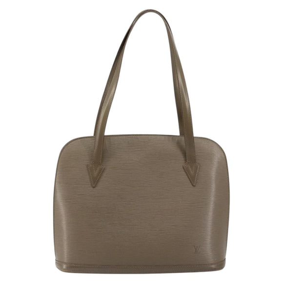 LOUIS VUITTON Epi Lussac Shoulder Bag Gray pepper M5228C LV Auth 146588