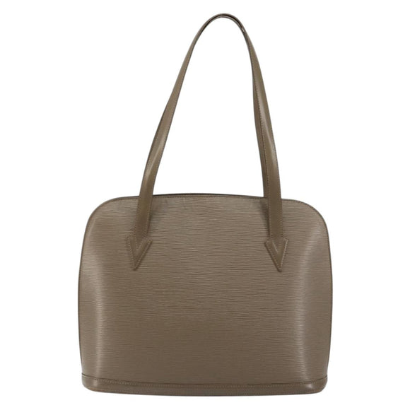 LOUIS VUITTON Epi Lussac Shoulder Bag Gray pepper M5228C LV Auth 146588