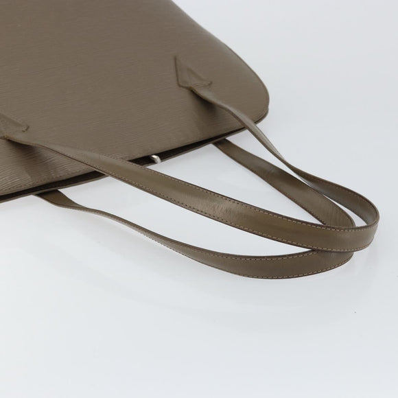 LOUIS VUITTON Epi Lussac Shoulder Bag Gray pepper M5228C LV Auth 146588