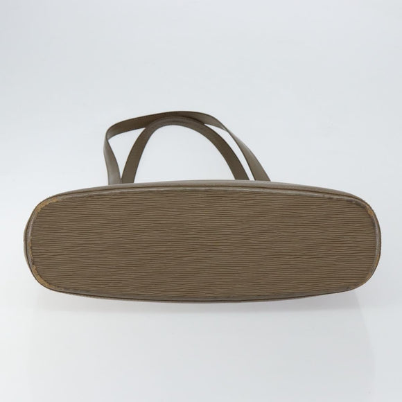 LOUIS VUITTON Epi Lussac Shoulder Bag Gray pepper M5228C LV Auth 146588