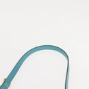 PRADA Galleria Hand Bag Safiano Leather 2way Turquoise Blue Gold Auth 146590-14