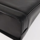 GIVENCHY Hand Bag Leather Black Gold Auth 146592-16