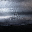 GIVENCHY Hand Bag Leather Black Gold Auth 146592-18