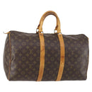 LOUIS VUITTON Monogram Keepall 45 Boston Bag M41428 LV Auth 146595-1