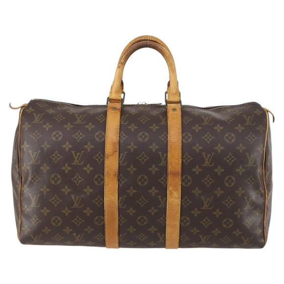 LOUIS VUITTON Monogram Keepall 45 Boston Bag M41428 LV Auth 146595