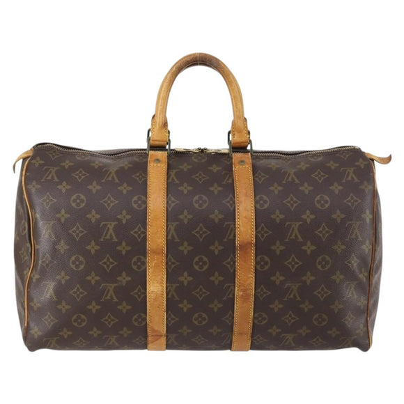 LOUIS VUITTON Monogram Keepall 45 Boston Bag M41428 LV Auth 146595