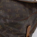 LOUIS VUITTON Monogram Saumur 35 Shoulder Bag M42254 LV Auth 146596-17