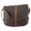 LOUIS VUITTON Monogram Saumur 35 Shoulder Bag M42254 LV Auth 146596-13