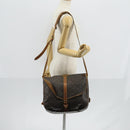LOUIS VUITTON Monogram Saumur 35 Shoulder Bag M42254 LV Auth 146596-30